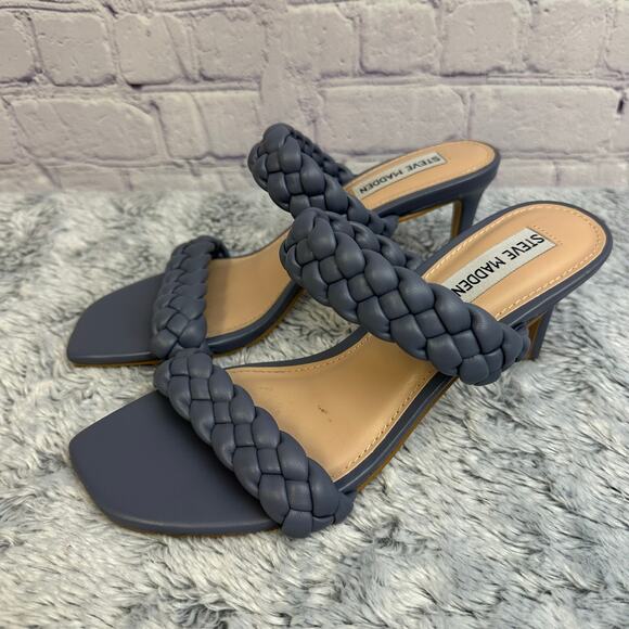 Steve Madden Kenley Braided Heels Purple Size 7 Formal Going Out Party - Picture 5 of 7